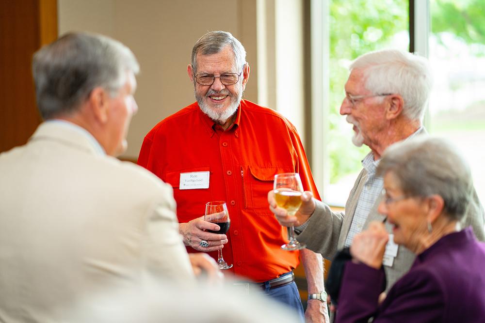Ron VanSteeland and guests at Retiree Reception 2018